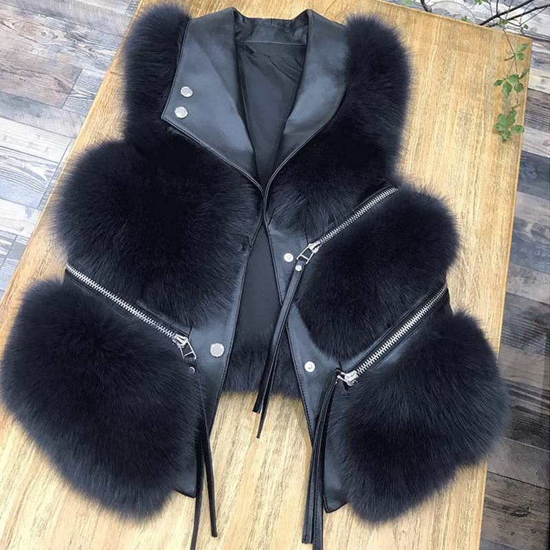 Women's Fashion Vest Fur Coat NorixaFashion.com