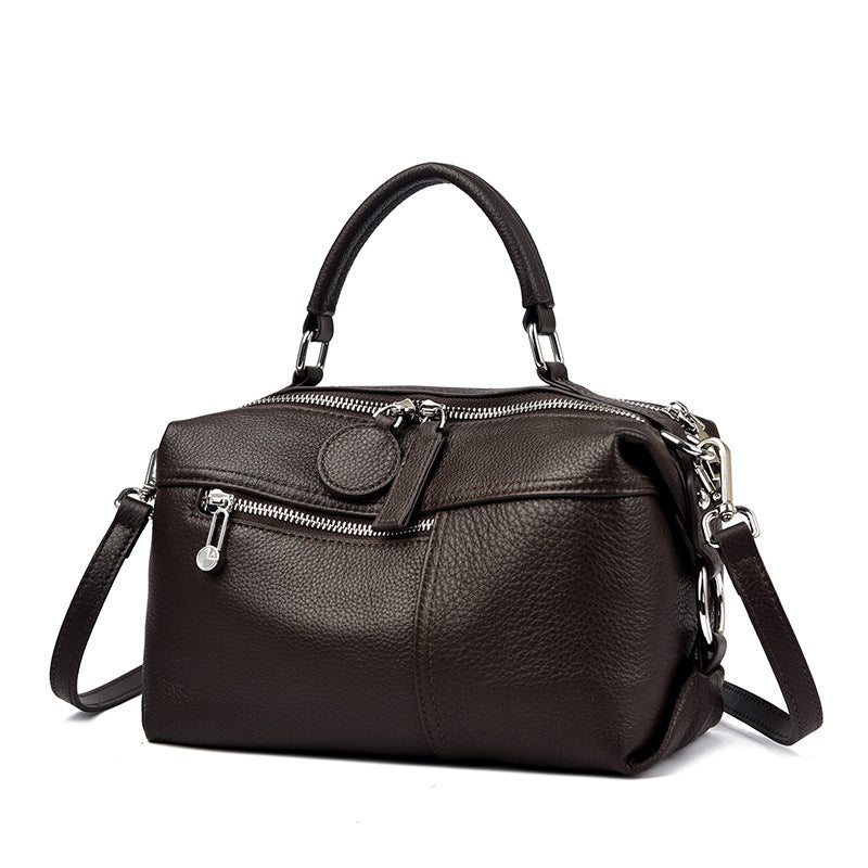 Womens Shoulder Bag Made From Premium Full-grain Cowhide For A Luxurious LuxuryLifeWay Online Store