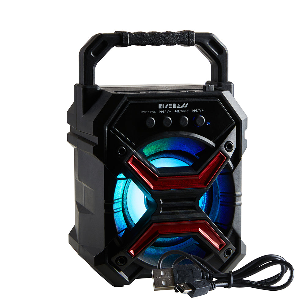 Portable Wireless Bluetooth Speaker with TWS Function - Rechargeable Bluetooth Speaker - LES flashing Lights LuxuryLifeWay Online Store