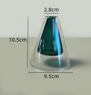 Vases Glass Vase Home Decor Room Decor Modern Wedding Decoration Hydroponic Flower Pot Double Glass Container Crafts Ornament PearlNestDecor.com