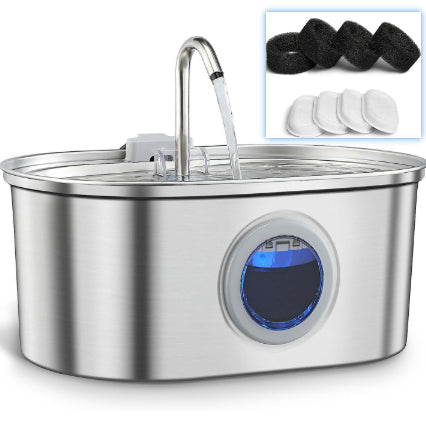 Water Feeder Stainless Steel Pet Water Dispenser Pets Fashion