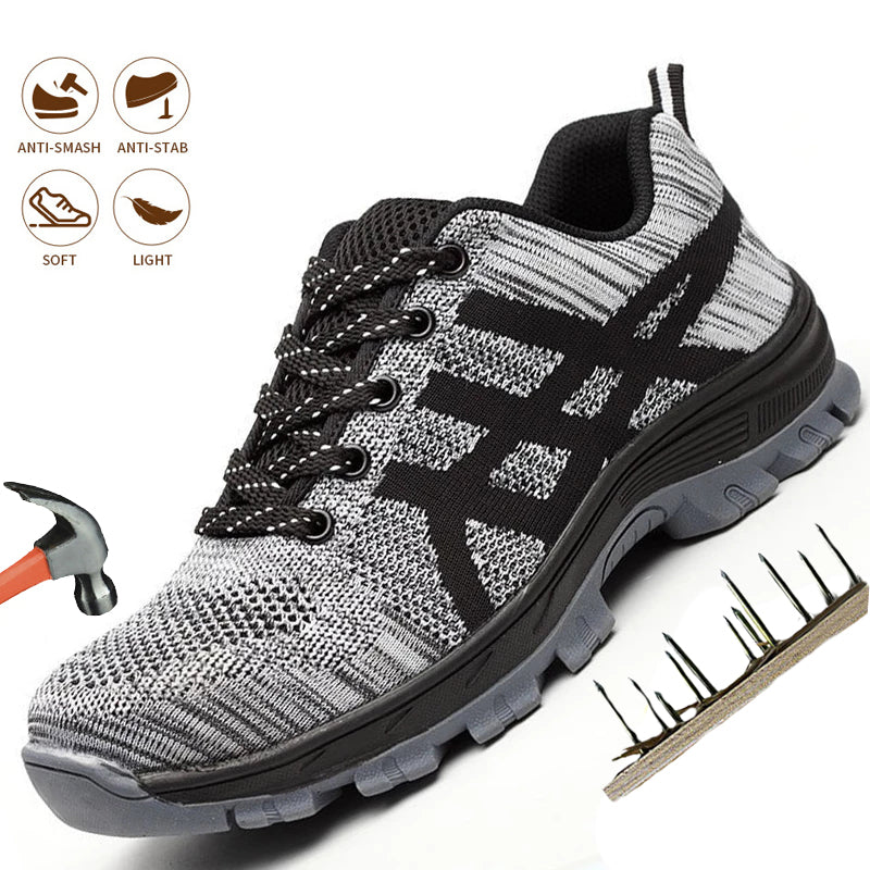 Safety Work Shoes Indestructible Steel Toe Anti-puncture Sneakers