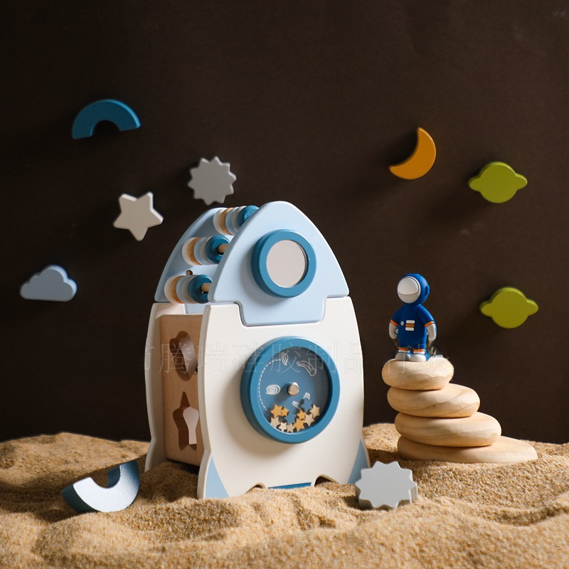 Wooden Rocket 5-in-1 Multifunctional Toy Set LuxuryLifeWay Online Store