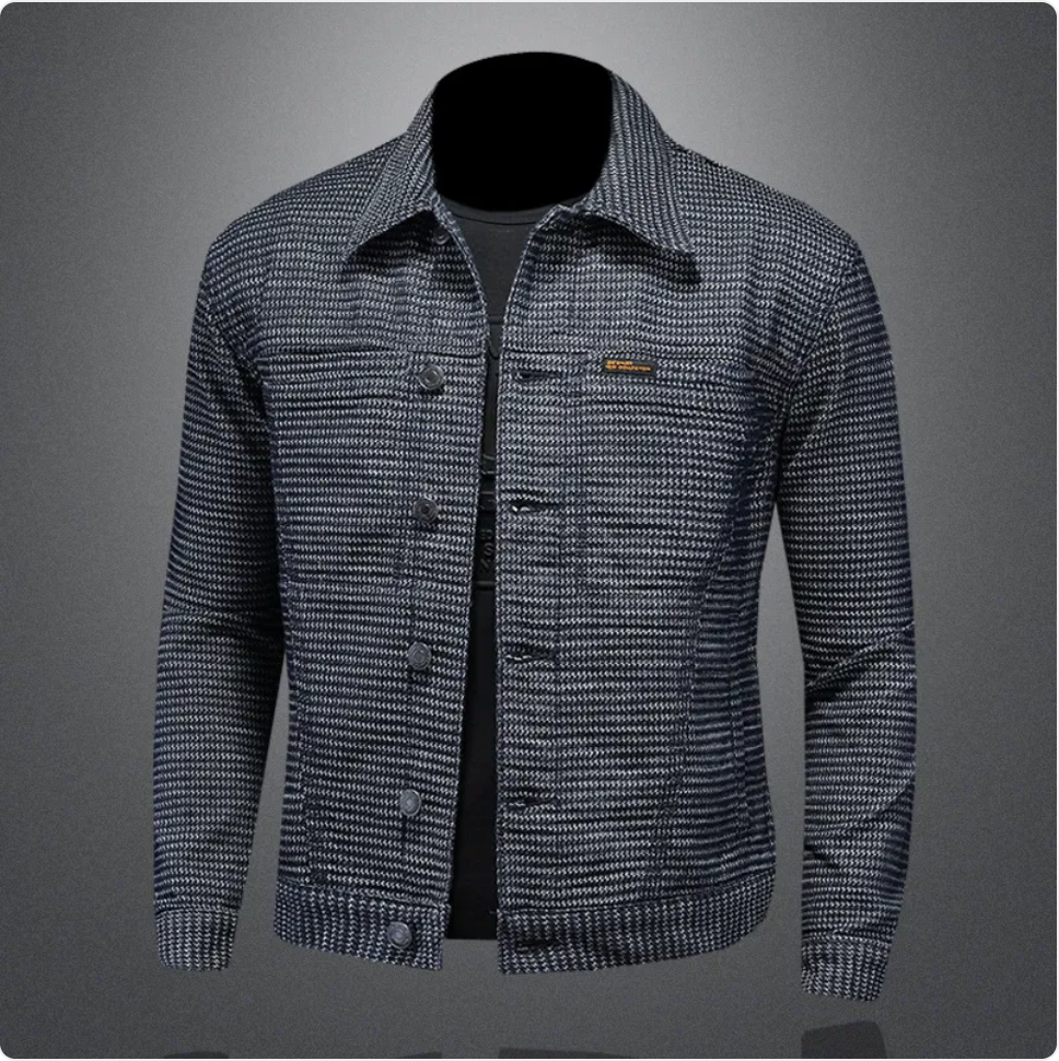 Men's Casual Denim Motorcycle Jacket Pi-Mart
