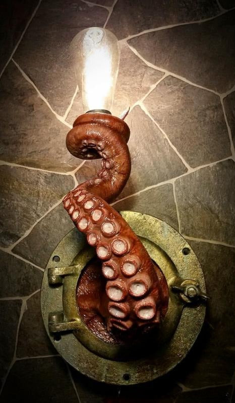 Retro Octopus Electric Light Tentacle Wall Sconces Lamp for Home Decor PearlNestDecor.com
