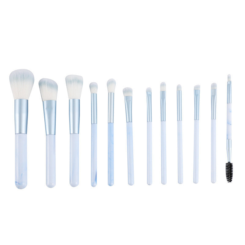 12-piece Clear Sky Makeup Brush Set LadyShow.Store