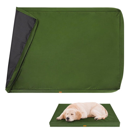 Tivray Waterproof Dog Bed Cover Replacement Dogs Beds Covers with 3-Sided Continuous and Smooth Zipper Washable Removable Pet Bed Mattress Protector Cover 36x27x3 inch - L Cover Only Best YouTube Store