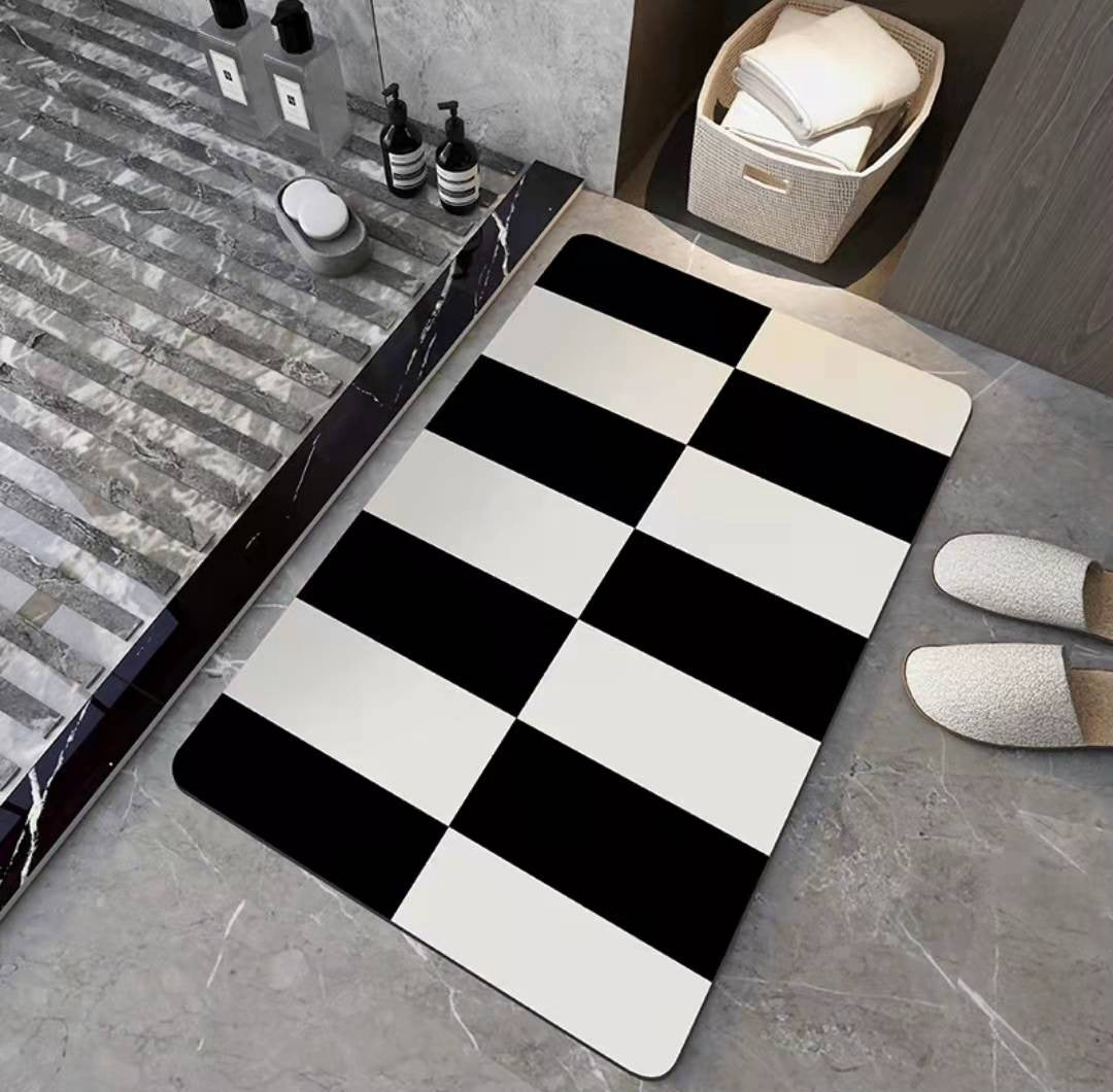 Soft Diatom Mud Floor Mat Bathroom Absorbent Non-slip