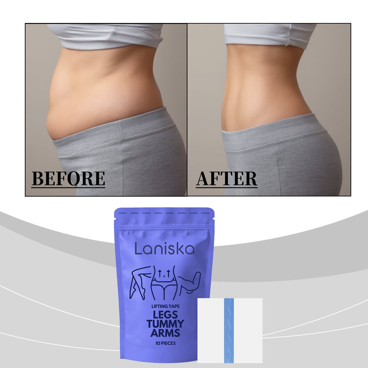 Comfortable, Lightweight, And Suitable For The Body's Skin. Convenient Daily Care Patches, Shaping Aids, 10pcs, 1 Bag Tri Light Beauty