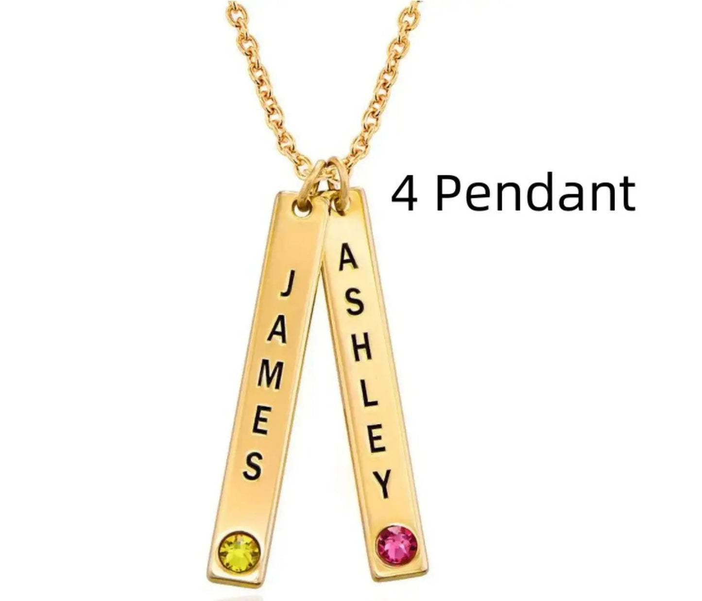 Personalized Vertical Necklace, Mother's Day Gift LuxuryLifeWay Online Store