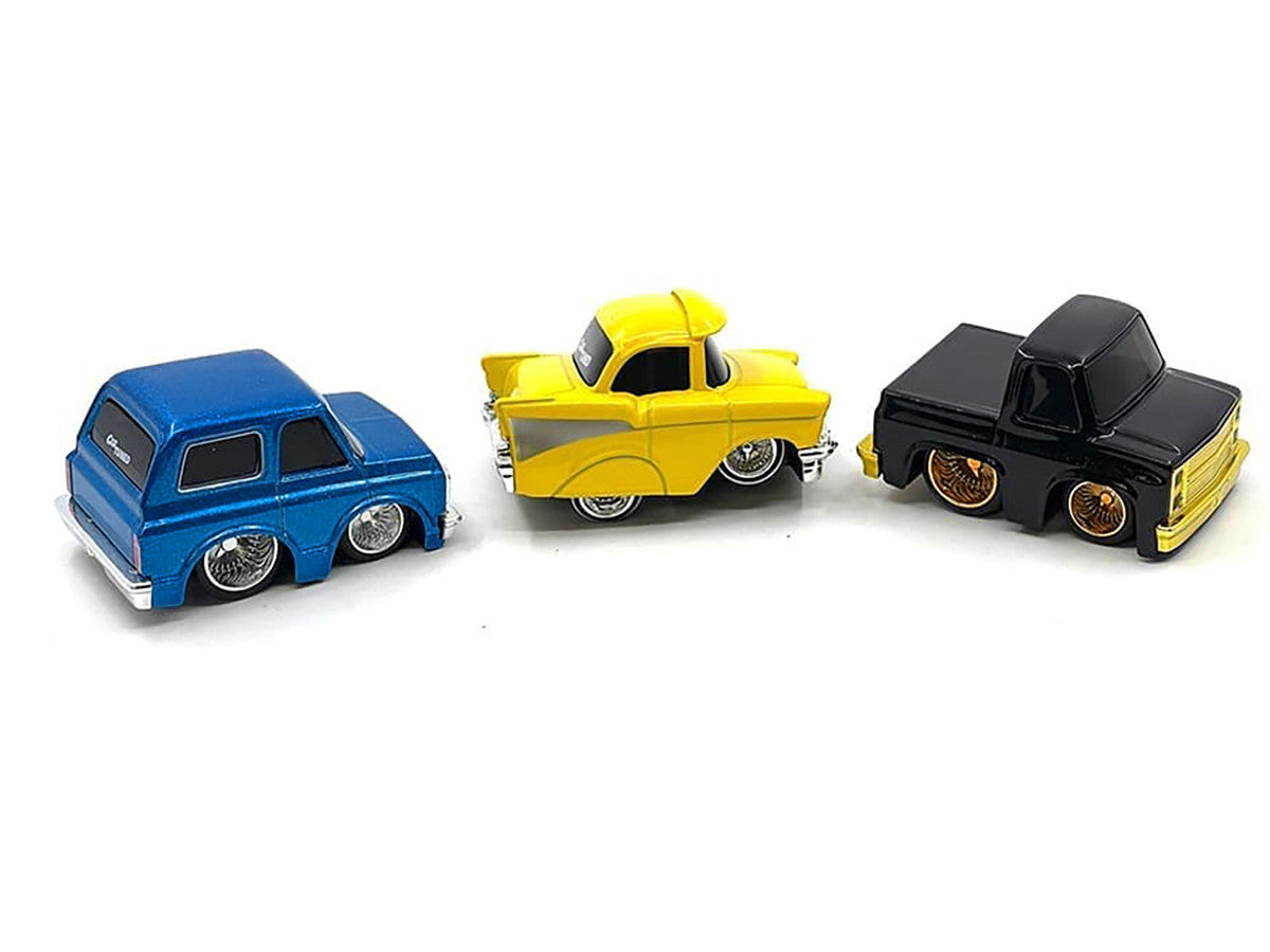 "Lowriders" Series 2 Chevrolet Triple Pack Set of 3 Cars Diecast Model Cars by CarTuned LuxuryLifeWay Online Store