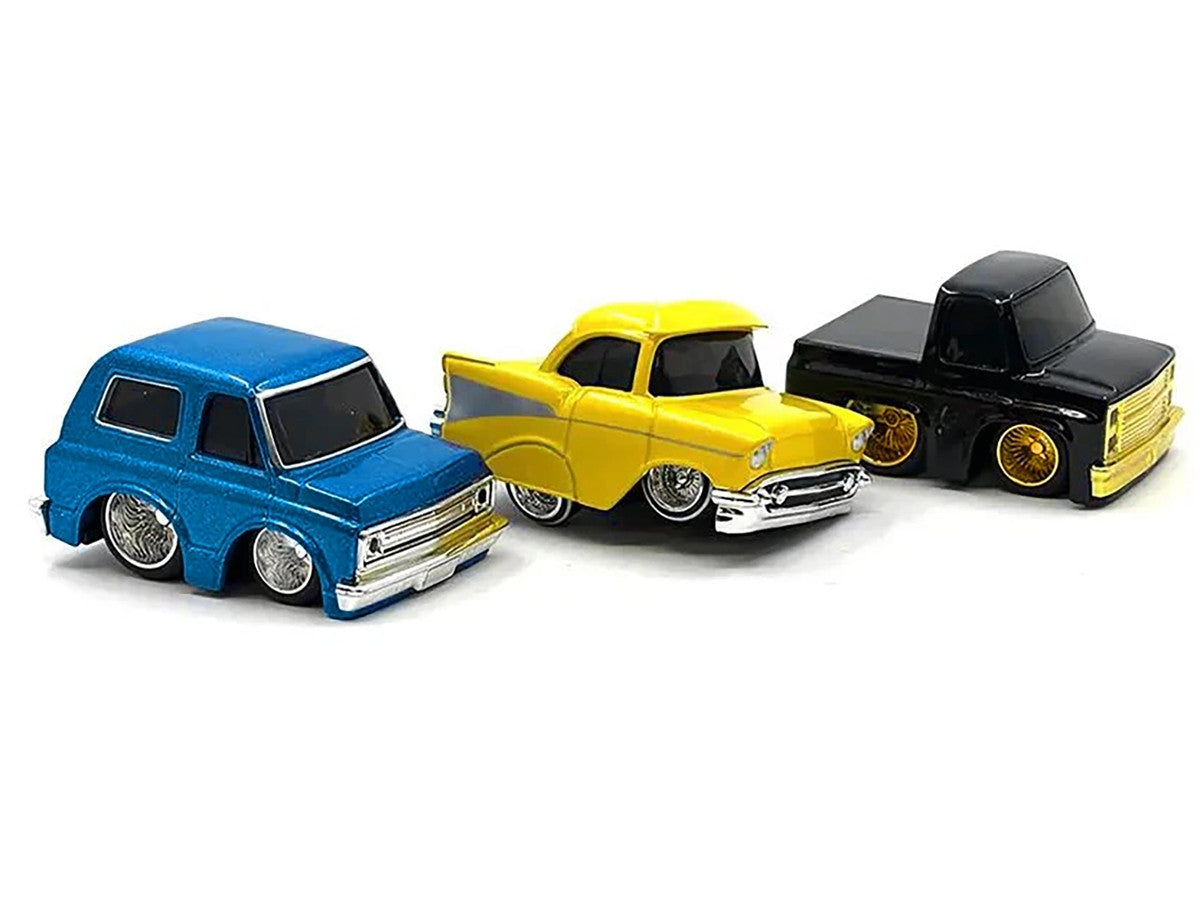 "Lowriders" Series 2 Chevrolet Triple Pack Set of 3 Cars Diecast Model Cars by CarTuned LuxuryLifeWay Online Store