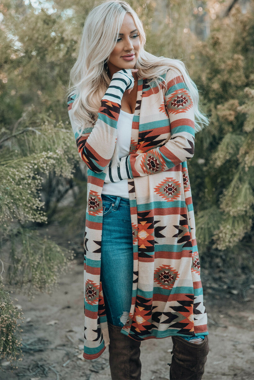Paris Open Front Long Cardigan LuxuryLifeWay Online Store
