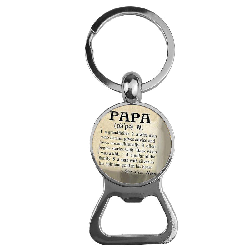 Ornaments Time Gemstone Bottle Opener Keychain LadyShow.Store
