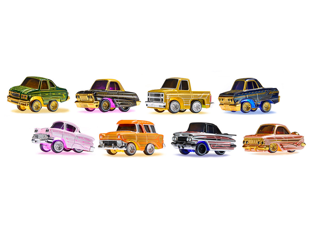 "Lowriders Show Glow" Series 2 Set of 8 Pieces Diecast Model Cars by CarTuned LuxuryLifeWay Online Store