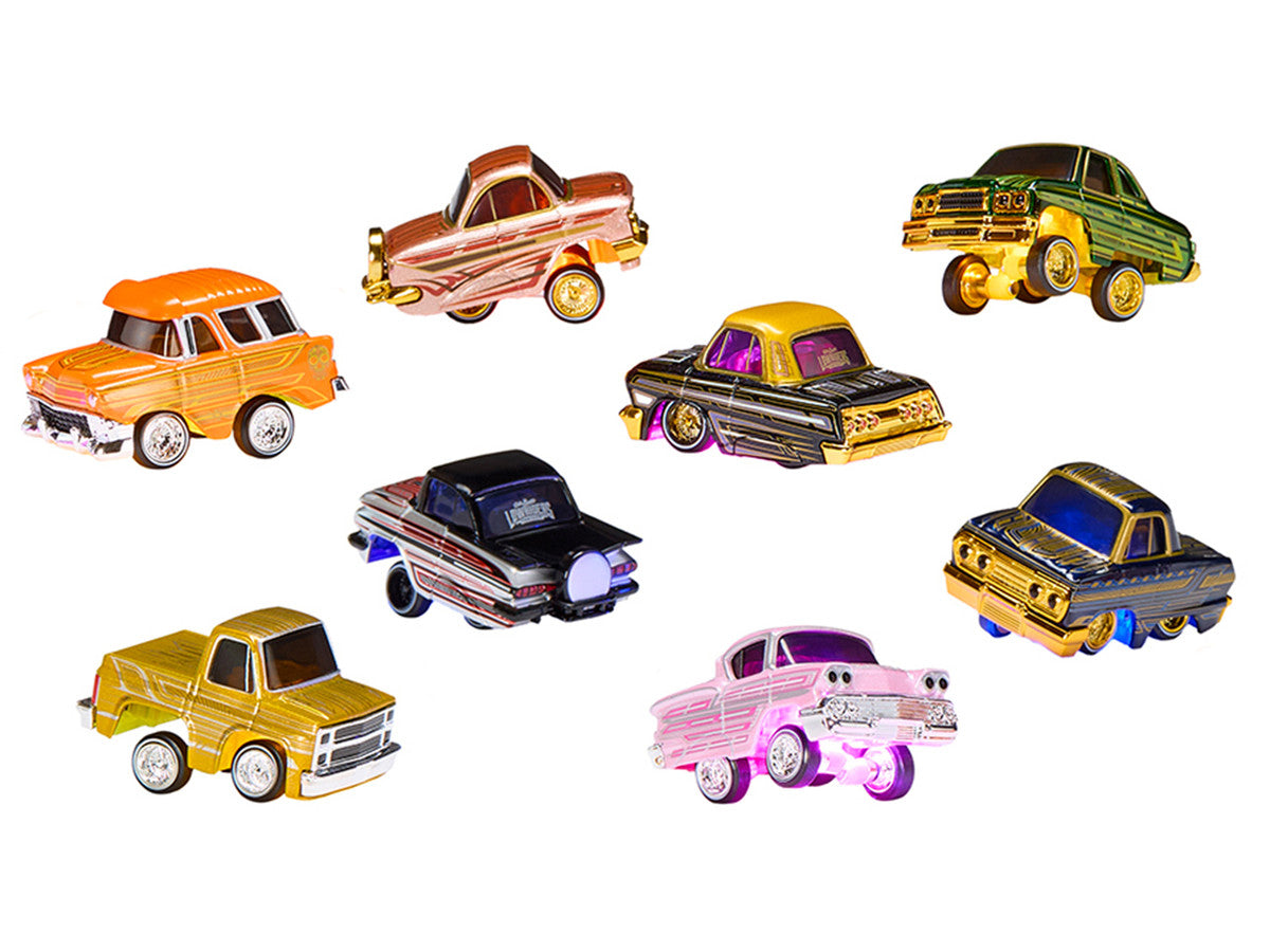 "Lowriders Show Glow" Series 2 Set of 8 Pieces Diecast Model Cars by CarTuned LuxuryLifeWay Online Store
