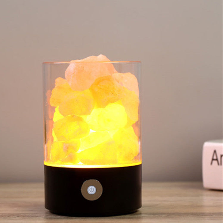 USB Himalayan Salt LED Lamp PearlNestDecor.com