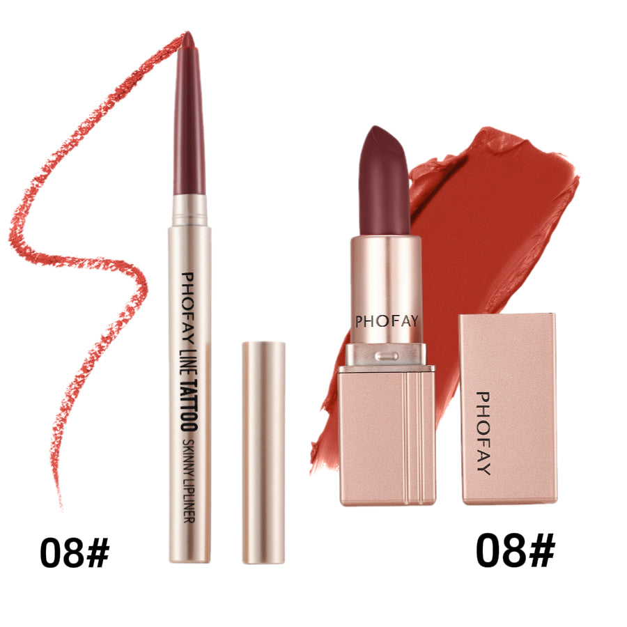 PHOFAY Matte Lipstick LadyShow.Store