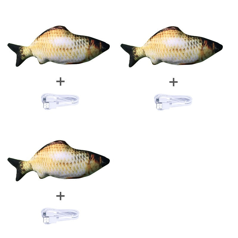 Without Cat Nip Version - Electric Jumping Fish Simulation Electric Fish Toy Pets Fashion