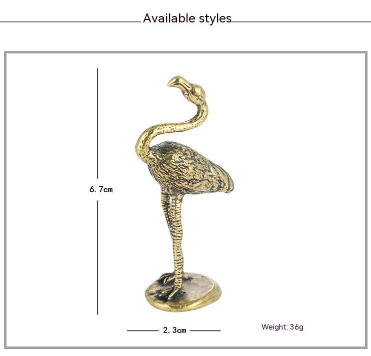 New Brass Flamingo Ornament Decorative Crafts LuxuryLifeWay Online Store