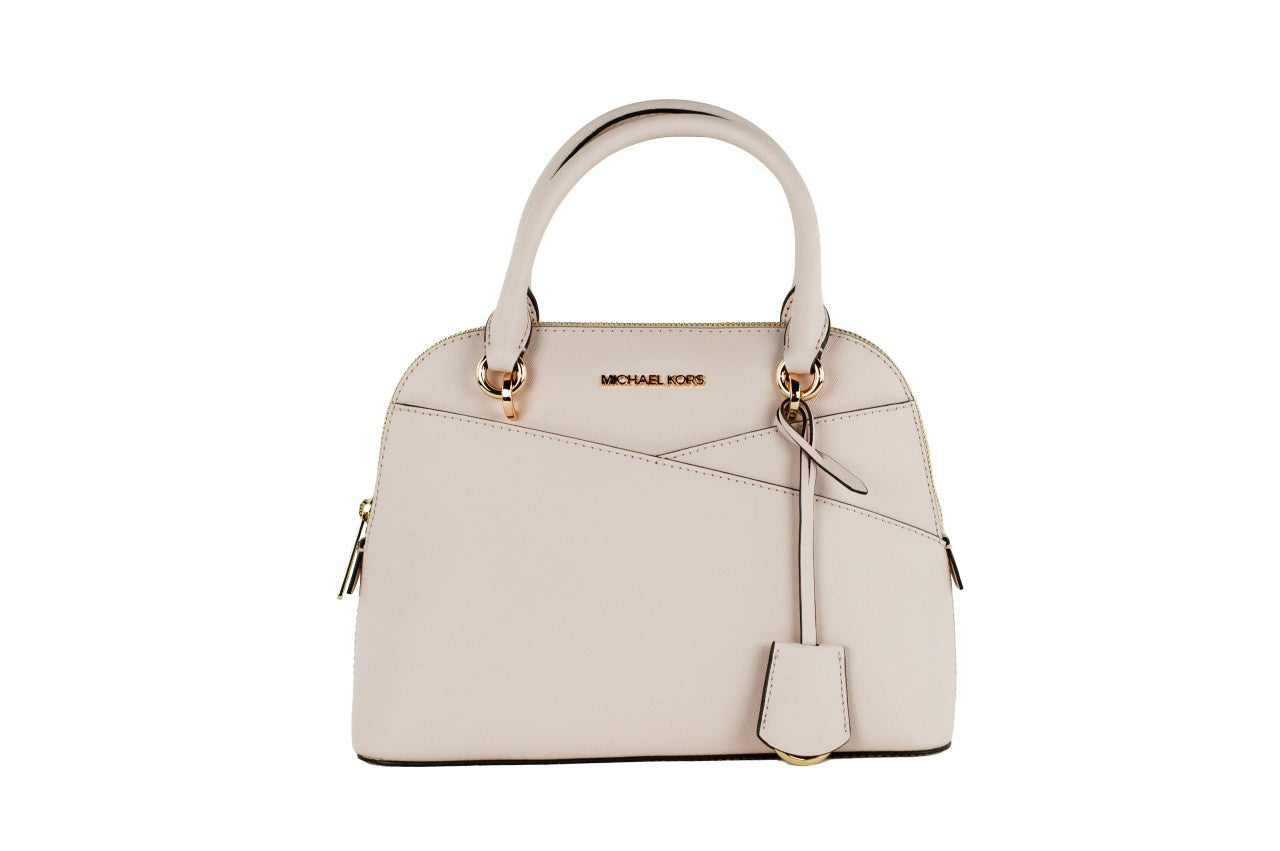 Michael Kors Jet Set Travel Medium Powder Blush Leather Dome X Cross Satchel Bag LadyShow.Store