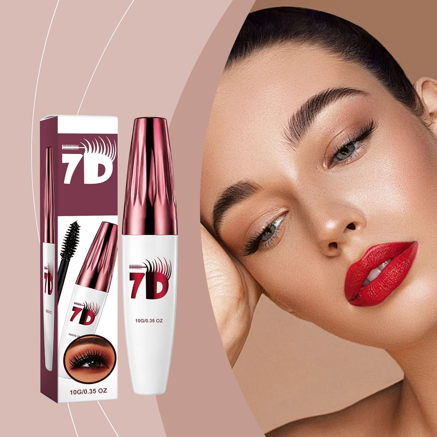 AMZ Curling 3D Mascara Black Tri Light Beauty