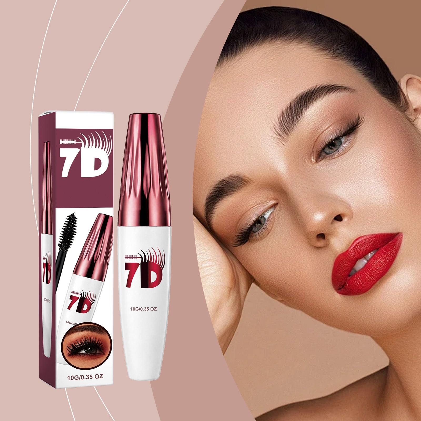 AMZ Curling 3D Mascara Black Tri Light Beauty