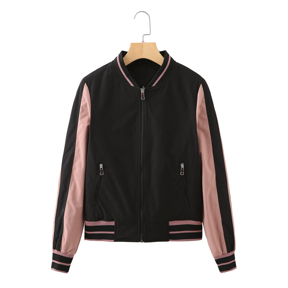 Jacket Quilted Jacket Color Matching Baseball Uniform CJD