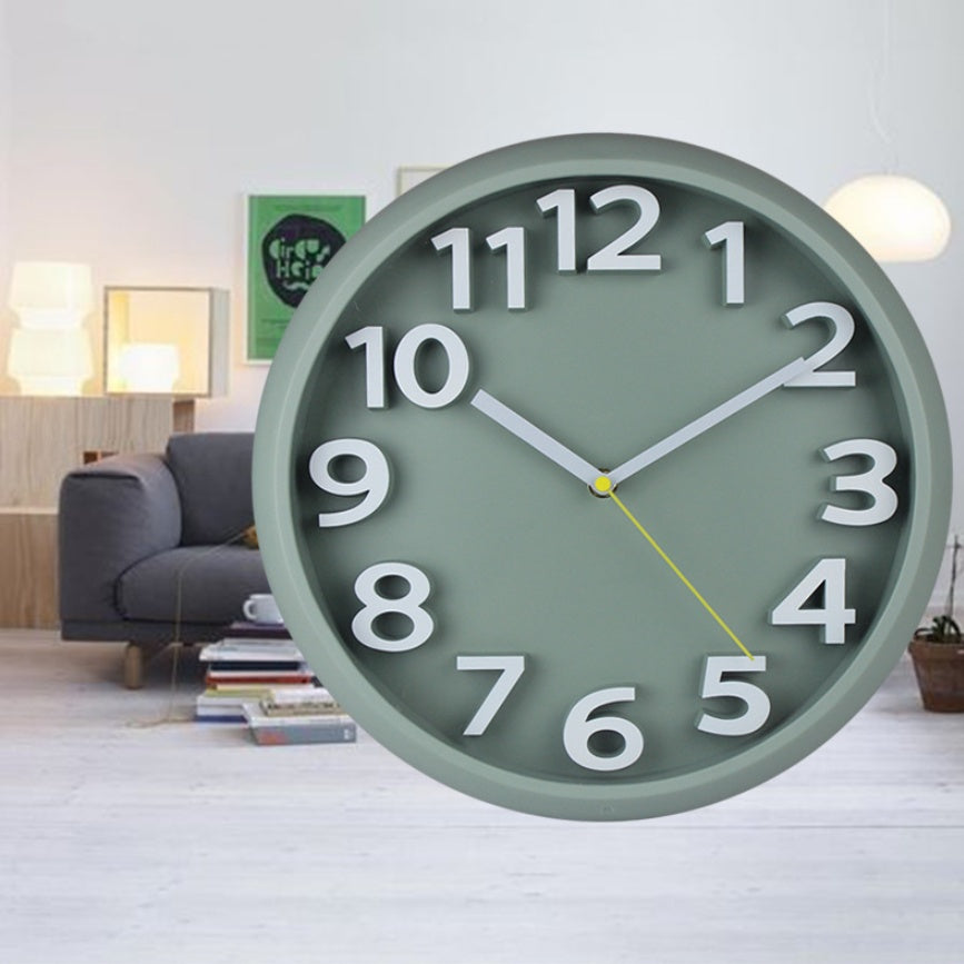 Creative Home Round Stereo Digital Wall Clock PearlNestDecor.com