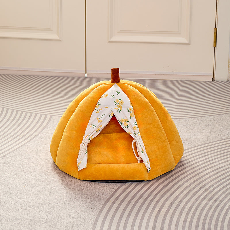 Pumpkin-shaped Cat Bed Pets Fashion