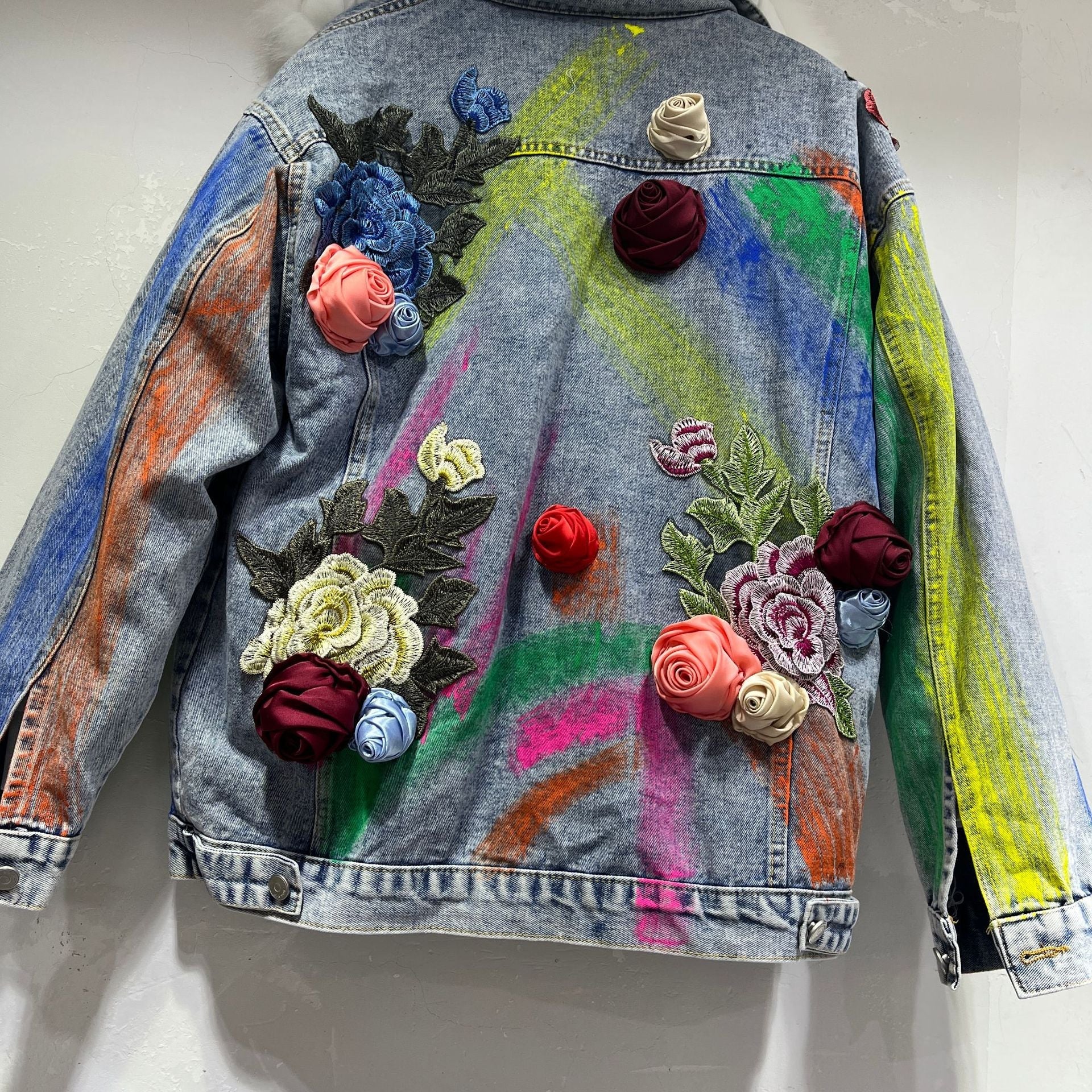 Heavy Industry Personality Big Fur Collar Denim Short Coat Women Best YouTube Store