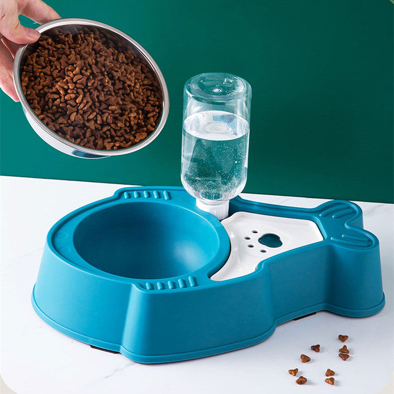 Pet 2-in-1 Moisture-proof Beard Automatic Drinking Bowl Pets Fashion