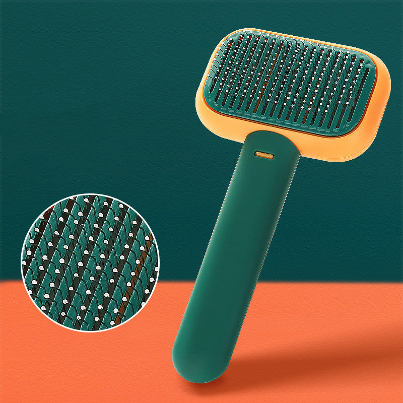 New Pet Cat Dog Hair Brush Hair Massage Comb Open-Knot Brush Grooming Cleaning Tool Stainless Steel Comb Pets Fashion