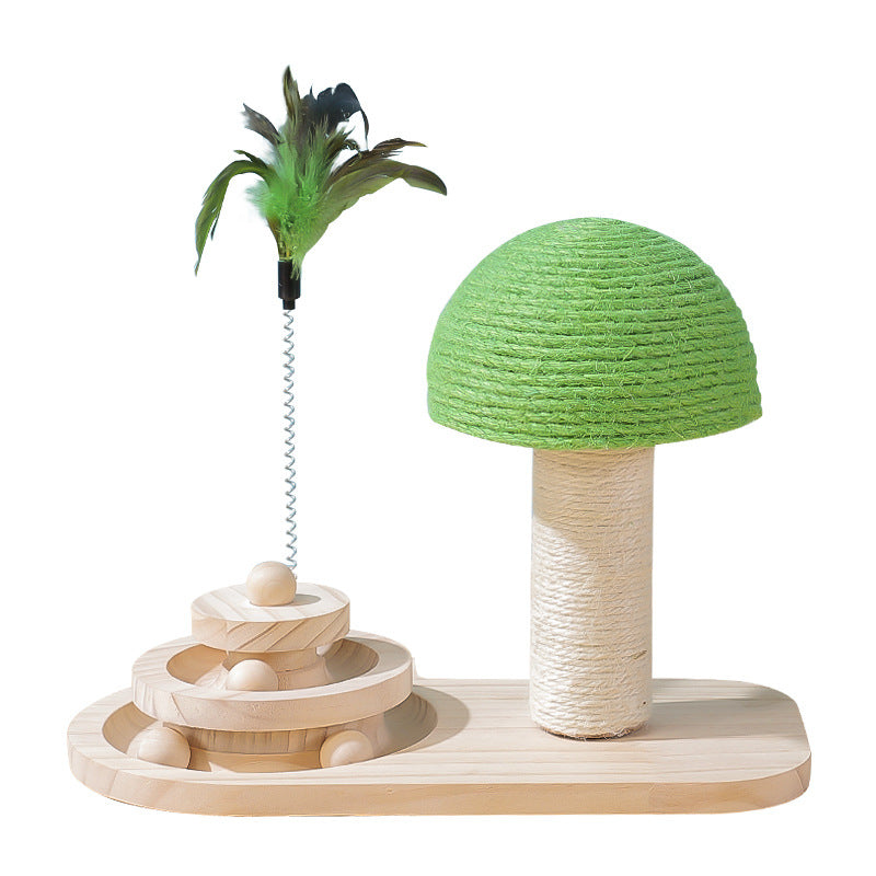 Pet Cat Tree Toys Cat Scratch Post Pet Furniture Scratching Post Cats Claw Scratcher Double Sisal Balls Cat Accessories Pets Fashion