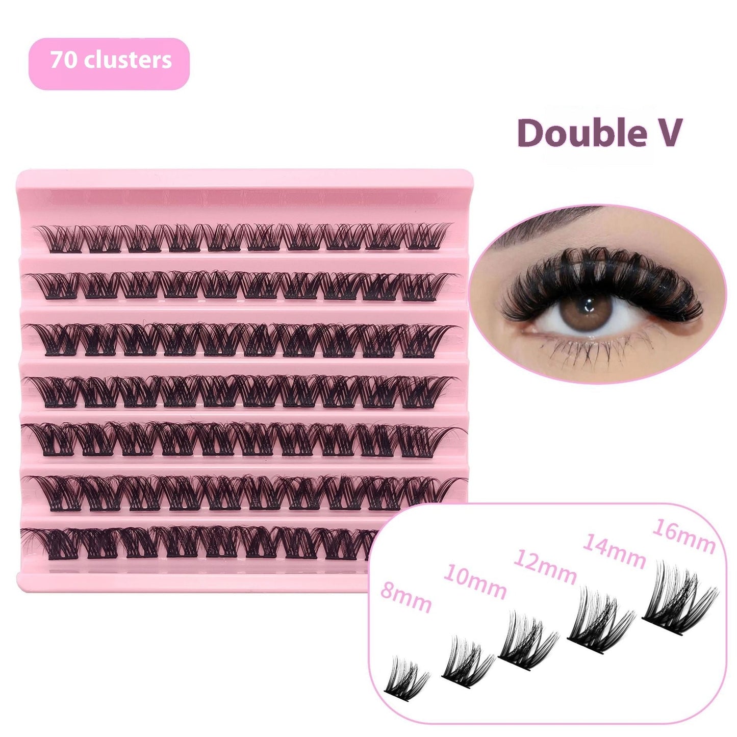 5D Messy 40p 60p Thick Hot Melt False Eyelashes LadyShow.Store