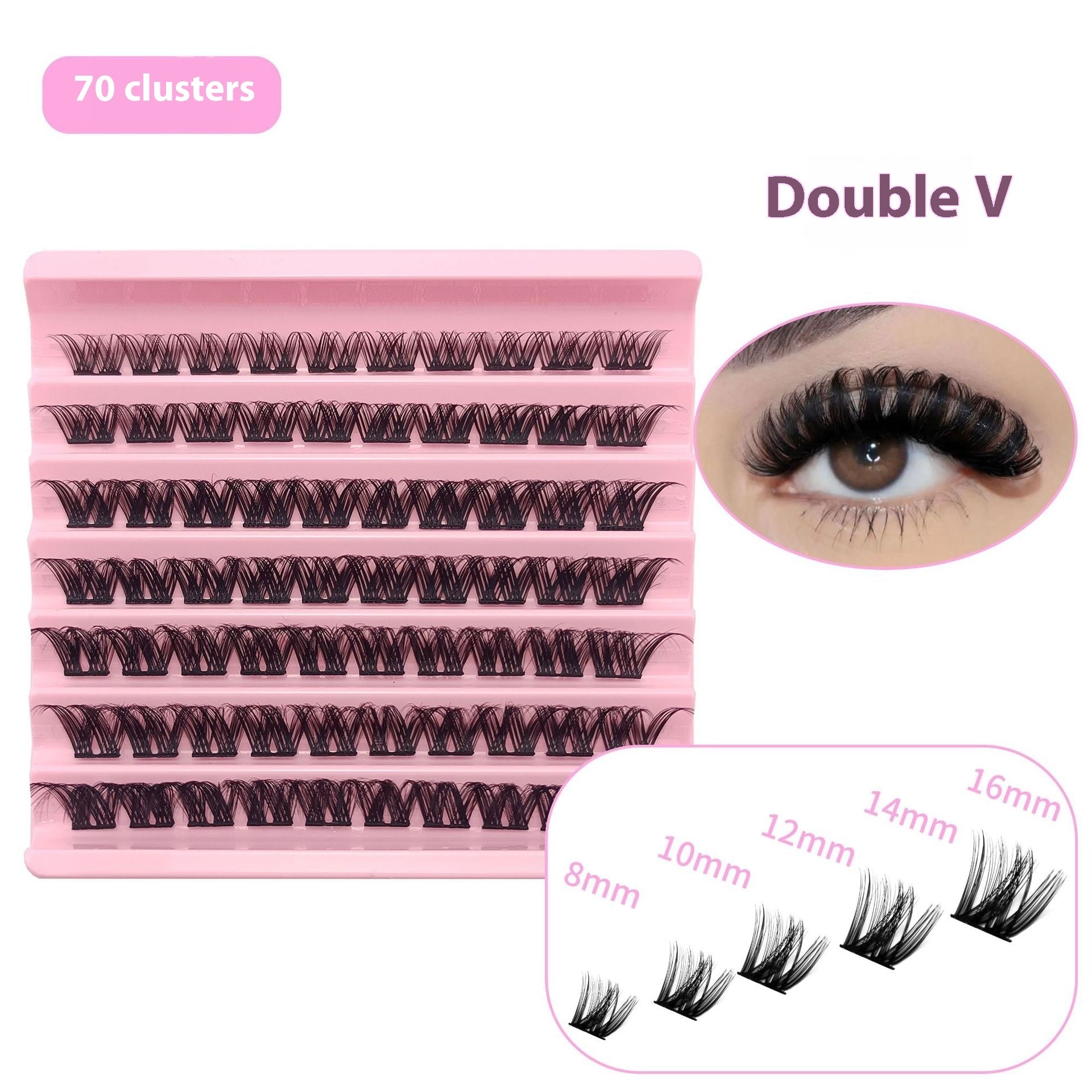 5D Messy 40p 60p Thick Hot Melt False Eyelashes LadyShow.Store