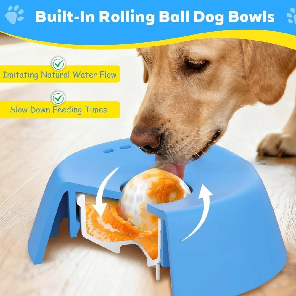Pet Slow-Feeding Non-Slip Spherical Dog Bowl Pets Fashion
