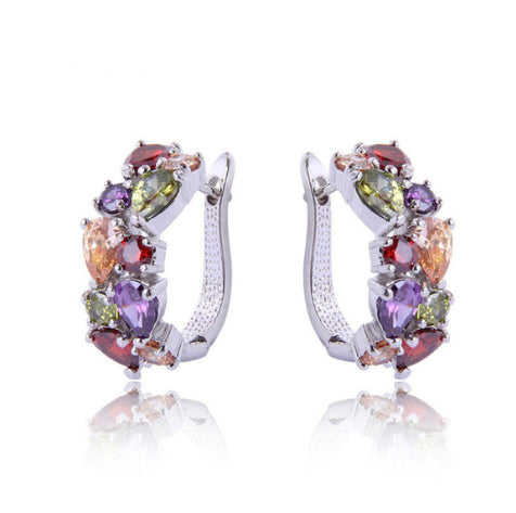 Diamond Crystal Zircon Ear Clip Affordable Luxury Earrings Women LadyShow.Store