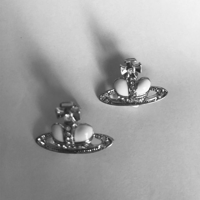 Saturn Stud Earrings and Necklace Pi-Mart