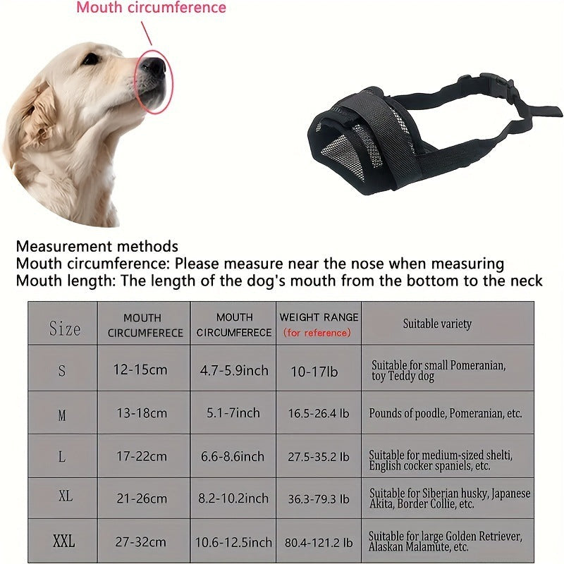 Dog Mouth Cover Muzzles Anti-biteanti-bark Anti-eat Disorderly Water Drinking Pets Fashion