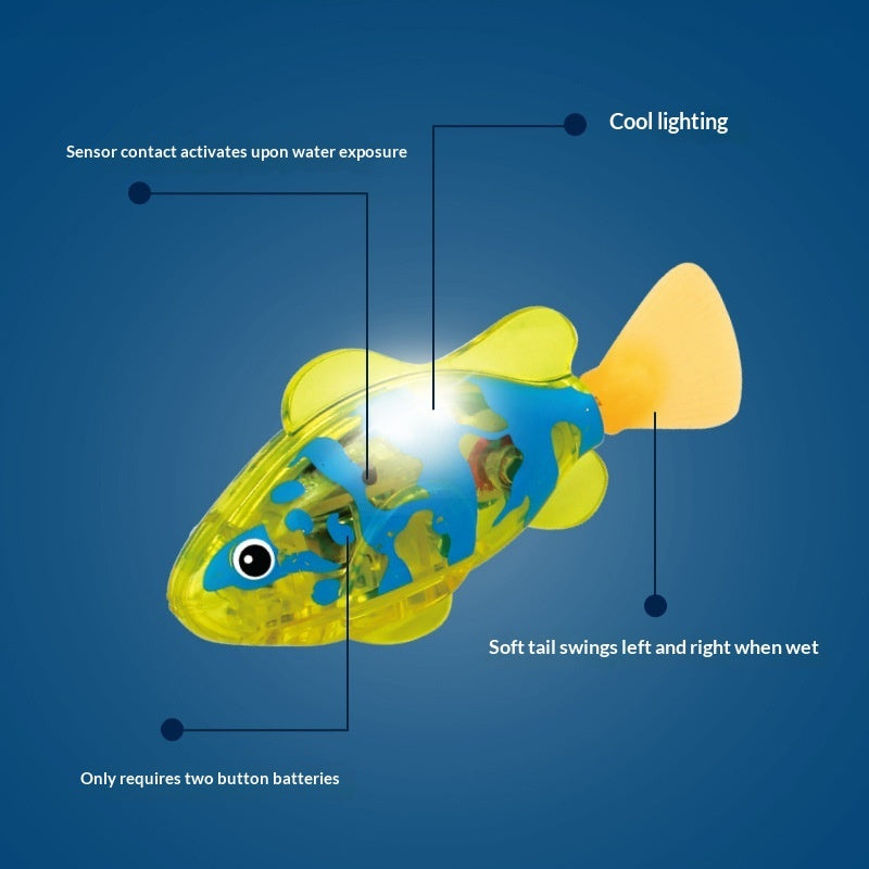 Pet Fish Simulation Light-Activated Clownfish Bathing And Splashing Toy Pets Fashion