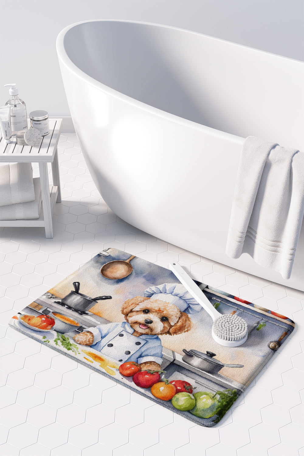 Maltipoo The Chef Memory Foam Kitchen Mat LuxuryLifeWay Online Store