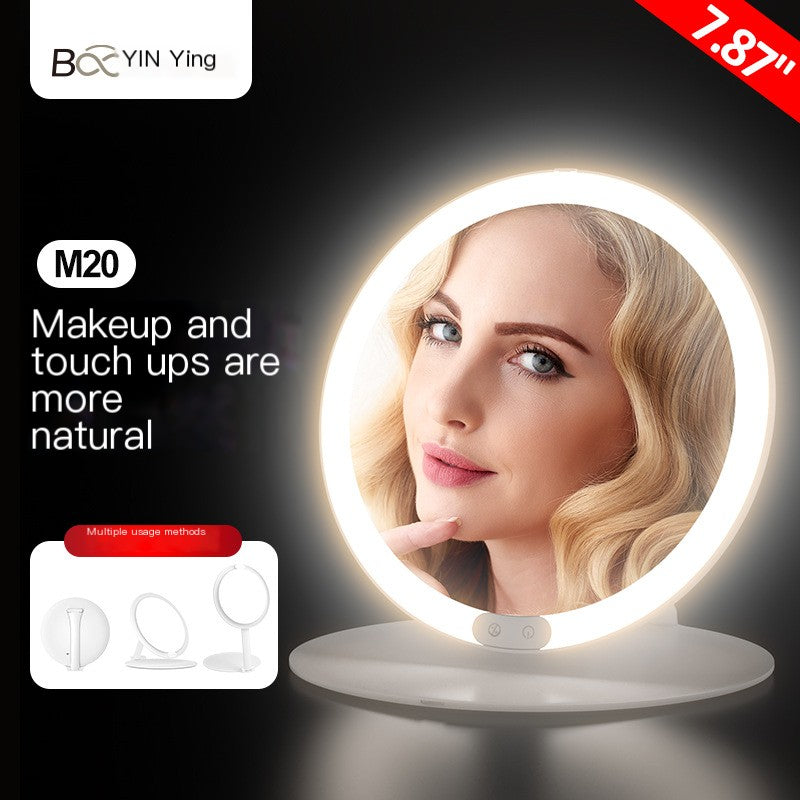 LED Makeup Mirror with Touch Control and Foldable Design LadyShow.Store