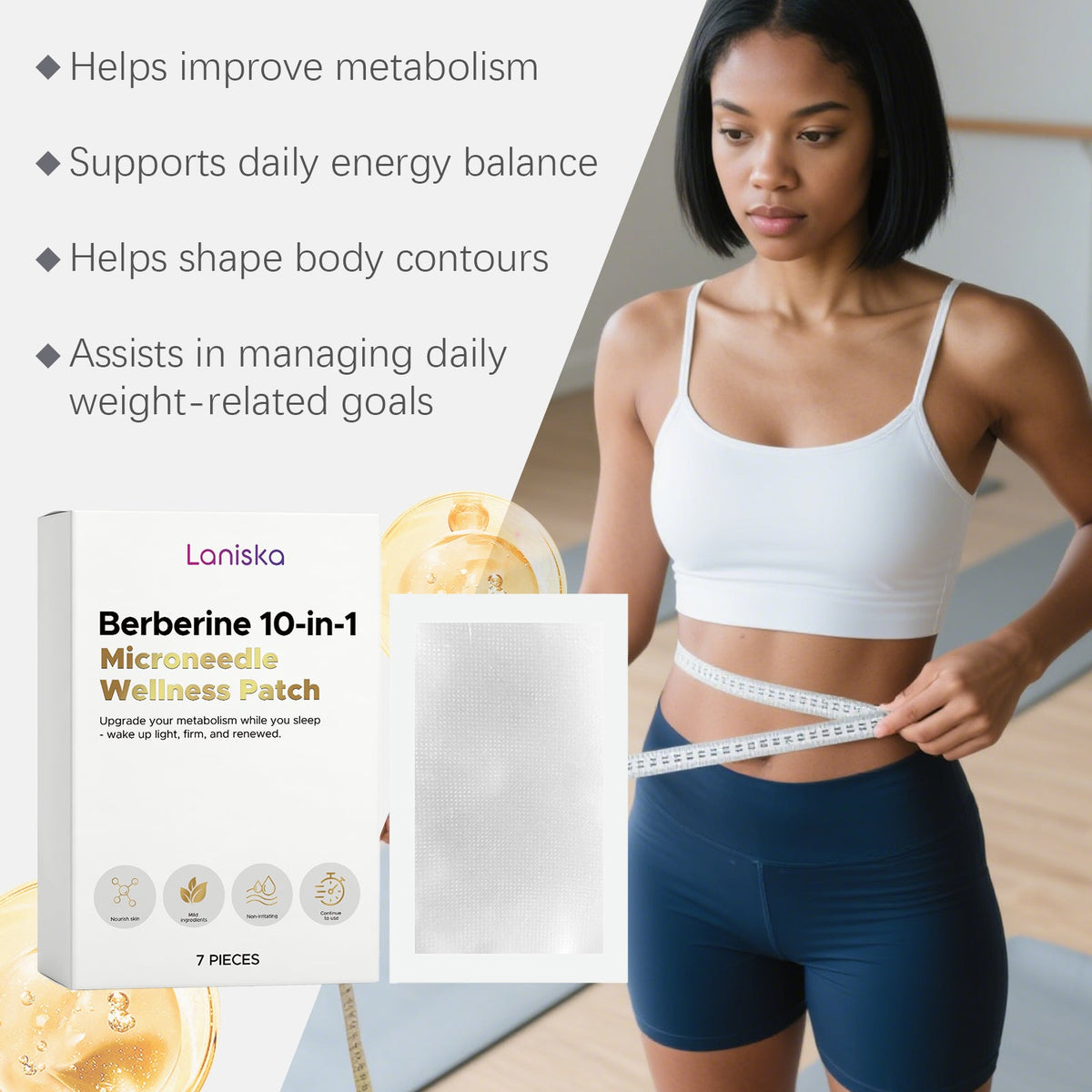 Slimming Care Micro Needle Patch 7 Pieces Per Pack Tri Light Beauty