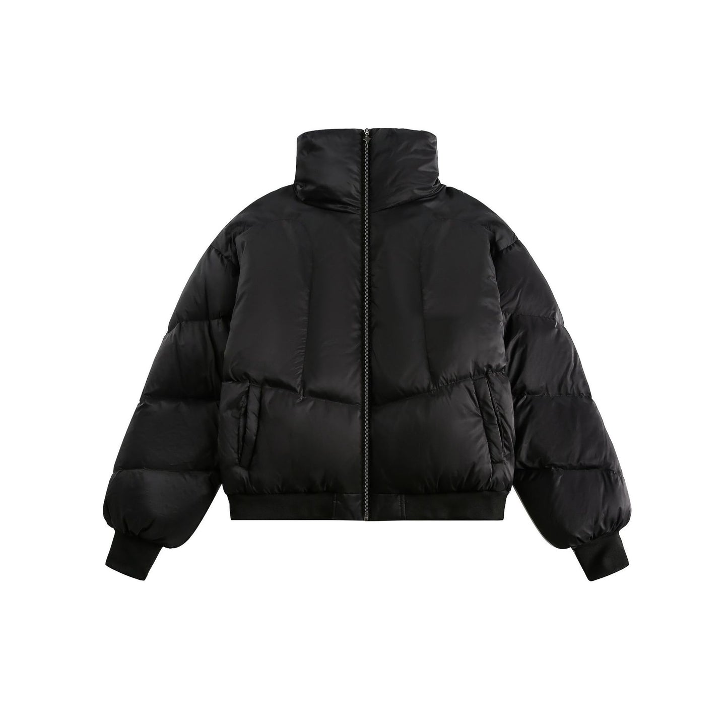 Winter New White Duck Down American Black Stand-up Collar Bread Coat LuxuryLifeWay Online Store