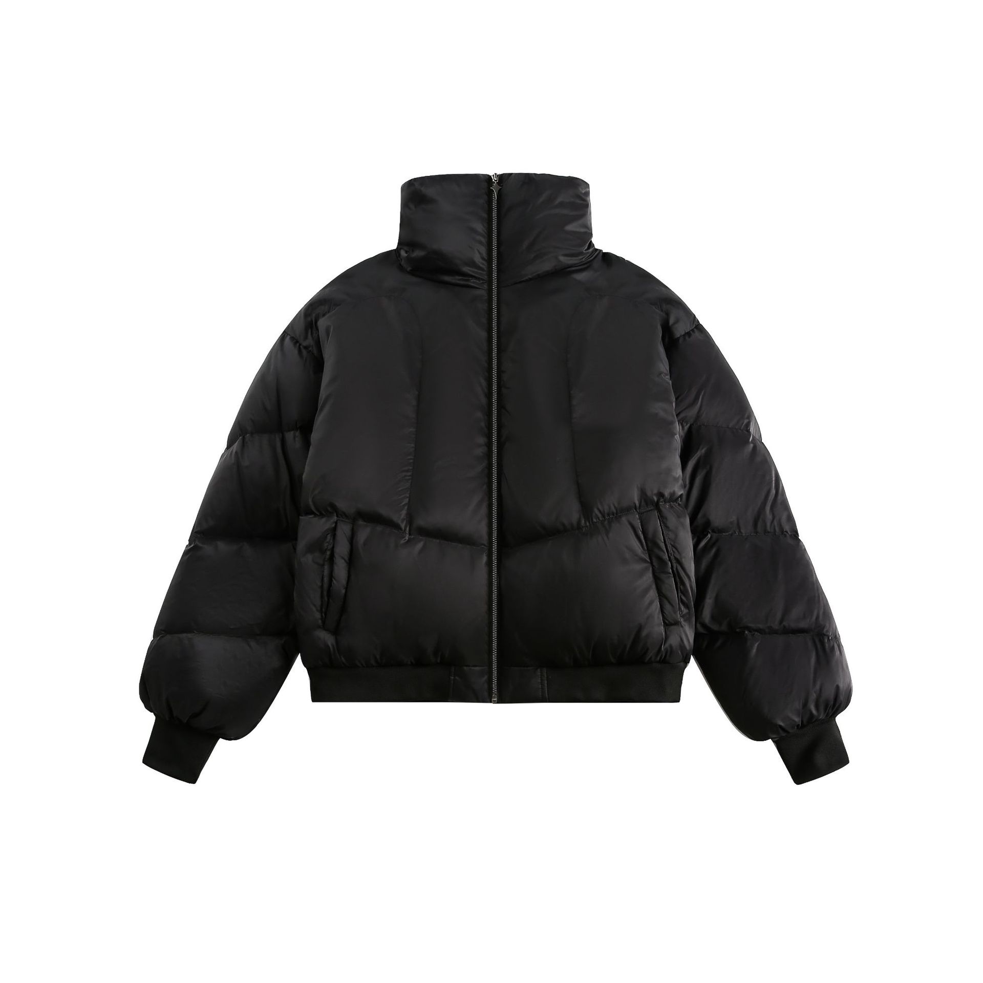 Winter New White Duck Down American Black Stand-up Collar Bread Coat LuxuryLifeWay Online Store
