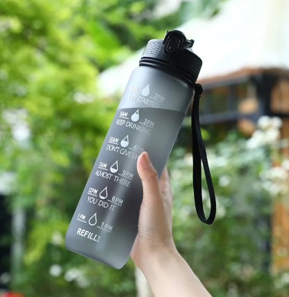 Gradient Color Sports Water Bottle LadyShow.Store