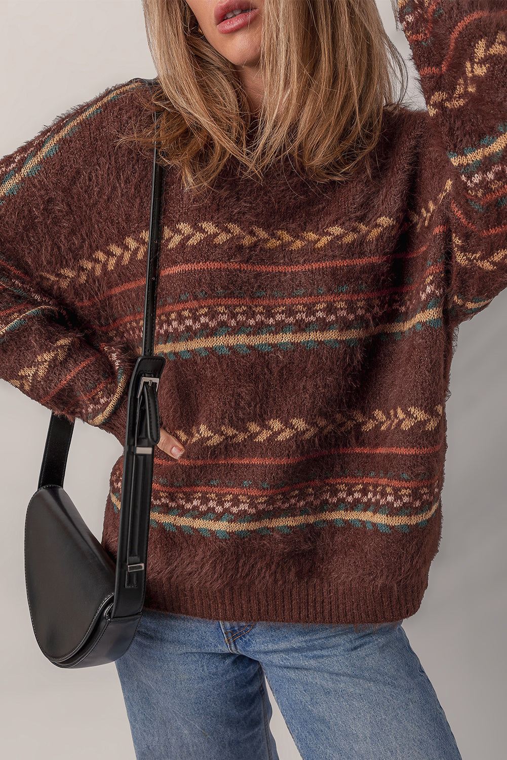 Madison Knitted Drop Shoulder Sweater LuxuryLifeWay Online Store
