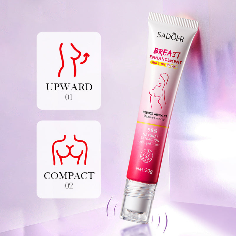 SADOER Breast Enhancement Roller Cream Foreign Version 20g Tri Light Beauty