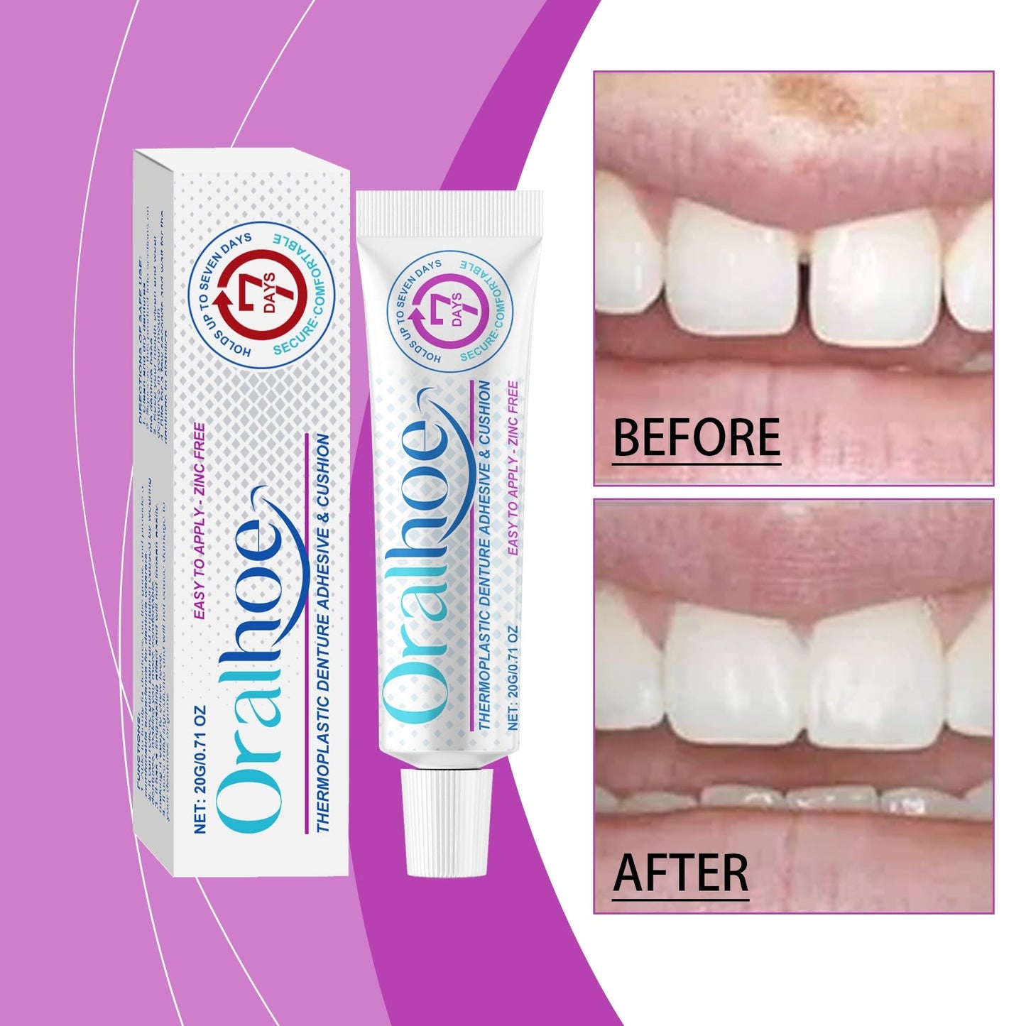 Denture Adhesive 20g Tri Light Beauty